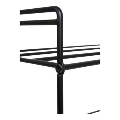 Swansea Shoe Rack - Schuhregal, Stahl, 3 Regale, schwarz 49,5x25x60 cm – Bild 4