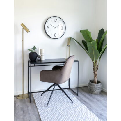 Biel Wall Clock - Wanduhr, schwarz und weiß, geräuschloses Uhrwerk ø51 cm – Bild 3