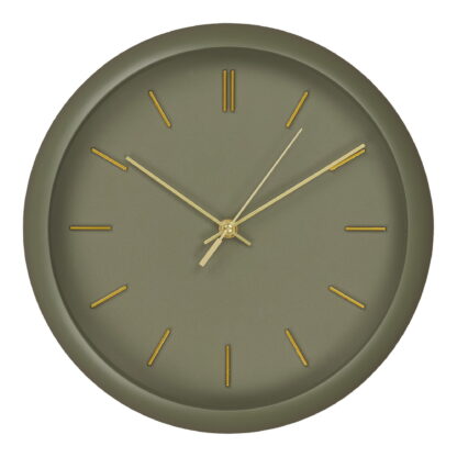 Rossano Wall Clock - Wanduhr, grün, geräuschloses Uhrwerk ø30 cm