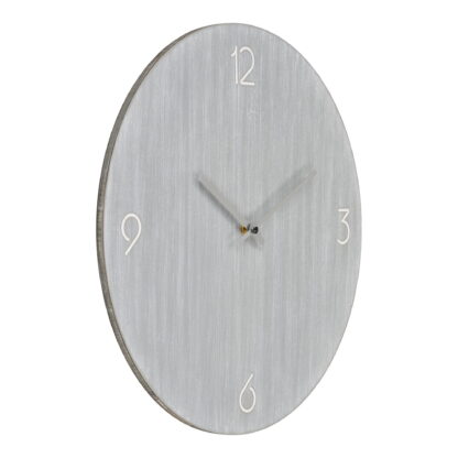 Ravenna Wall Clock - Wanduhr, MDF, hellgrau, geräuschloses Uhrwerk ø40 – Bild 2