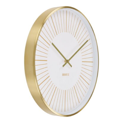 Takamaka Wall Clock – Wanduhr, Aluminium, Gold, geräuschloses Uhrwerk ø40 cm – Bild 2