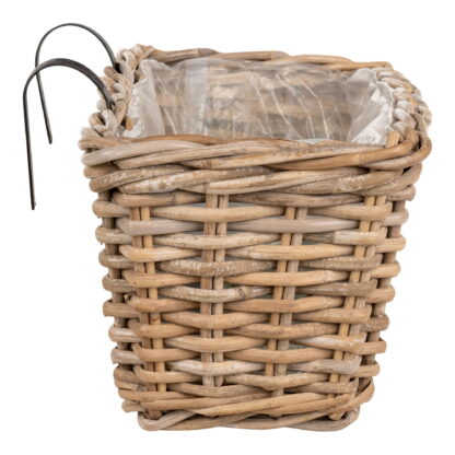 Batu Planters - Pflanzgefäße mit Aufhängung, Kubu, natur 60x20x23 cm – Bild 3