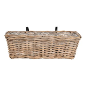Batu Planters - Pflanzgefäße mit Aufhängung, Kubu, natur 60x20x23 cm