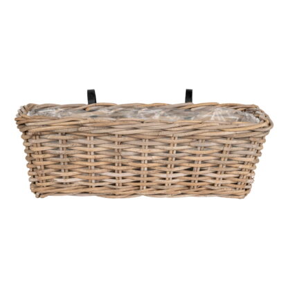 Batu Planters - Pflanzgefäße mit Aufhängung, Kubu, natur 60x20x23 cm