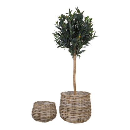 Pulo-Körbe – Körbe, Kubu-Rattan, natur, 2er-Set – Bild 2