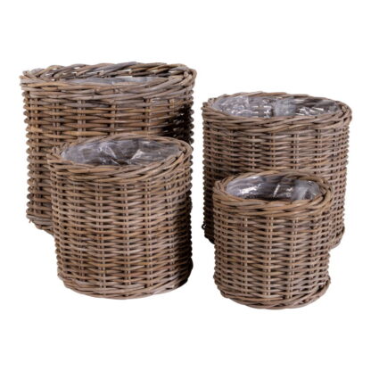 Bogor Baskets – Körbe, Kubu-Rattan, Natur, 4er-Set