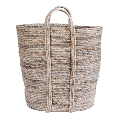 Udine Basket - Korb, Maisblätter, grau, ø41x49 cm – Bild 2