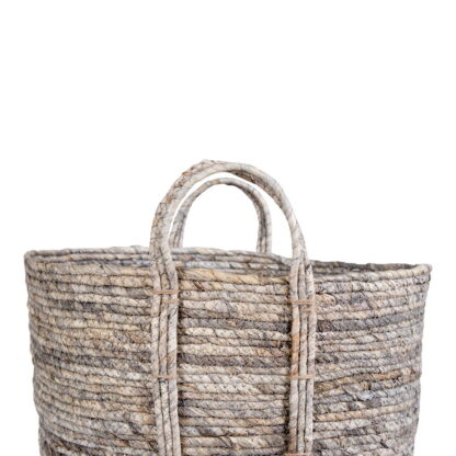 Udine Basket - Korb, Maisblätter, grau, ø41x49 cm – Bild 3