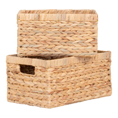 Passo Korb, 2er-Set - Körbe, Wasserhyazinthe, natur, 2er-Set – Bild 2