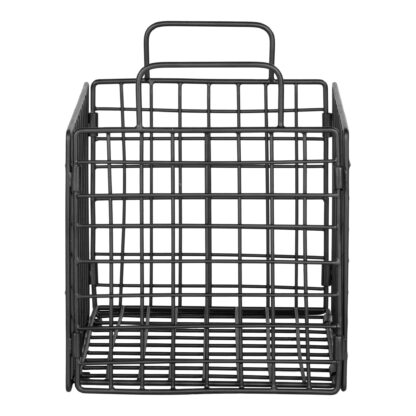 Mora Wire Basket - Drahtkorb, Metall, schwarz, 25x20x25 cm – Bild 3