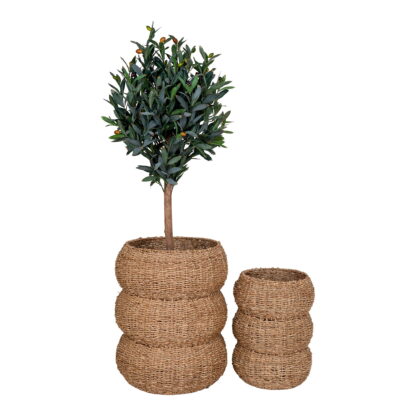 Sarbas Baskets - Körbe, Seegras, natur, 2er-Set – Bild 2