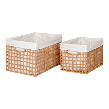 Bustelo Baskets - Körbe, Papier, natur, 2er-Set