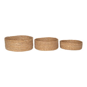 Batam Baskets - Körbe, Seegras, natur, 3er-Set