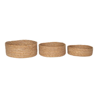 Batam Baskets - Körbe, Seegras, natur, 3er-Set