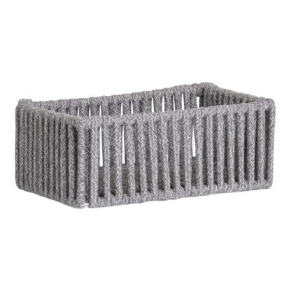 Arese Baskets - Körbe, Baumwolle/Metall, grau, 3er-Set – Bild 4