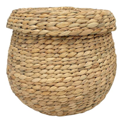 Arona Basket - Korb, Wasserhyazinthe, natur ø30x26,5 cm