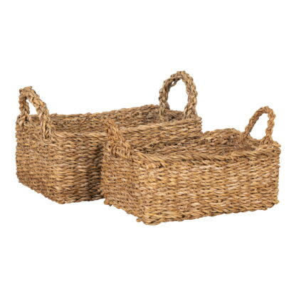 Morella Baskets - Körbe, Seegras, natur, 2er-Set