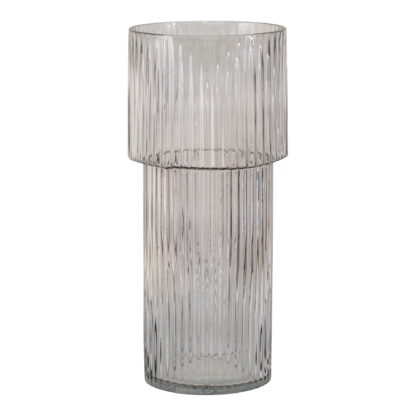 Vase - Vase, mundgeblasenes Glas, klar, ø17,5x40 cm