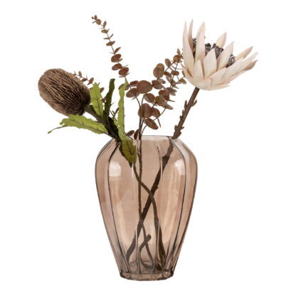 Vase - Vase, Glas, braun, ø22x29 cm – Bild 2