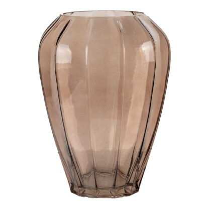 Vase - Vase, Glas, braun, ø22x29 cm