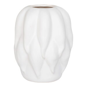 Vase - Vase, Keramik, beige, 19,5x19,5x26 cm