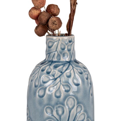 Vase - Vase, Keramik, blau, ø12x26 cm – Bild 3