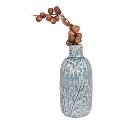 Vase - Vase, Keramik, blau, ø12x26 cm – Bild 4