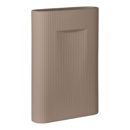 Vase - Vase, Keramik, braun, 24x8,5x35,5 cm – Bild 3