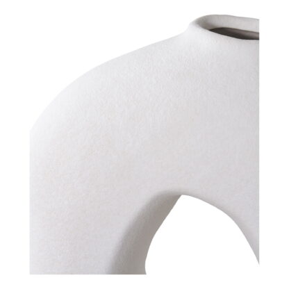 Vase - Vase, Keramik, weiß 24x10,5x27,8 cm – Bild 3