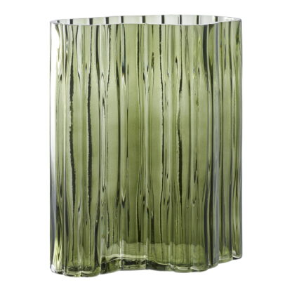 Vase - Vase, Glas, rauchgrün 21x12x26,5 cm – Bild 2