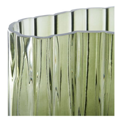 Vase - Vase, Glas, rauchgrün 21x12x26,5 cm – Bild 3