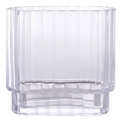 Vase - Vase, Glas, klar 20x9x19,5 cm