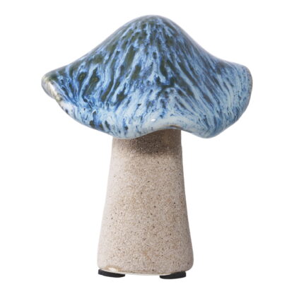 Deko-Pilze - Deko-Pilze, Keramik, grün, braun, blau, 3er-Set – Bild 3