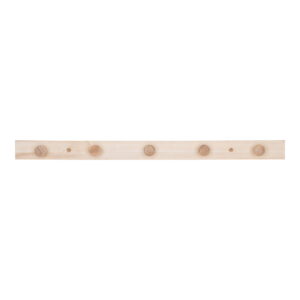 Abano Garderobe - Garderobenständer, Pappelholz, Natur 1,5x70x5 cm