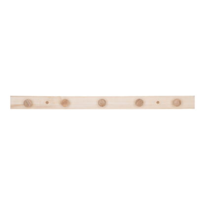 Abano Garderobe - Garderobenständer, Pappelholz, Natur 1,5x70x5 cm
