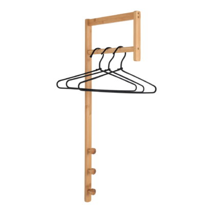 Trento Kleiderständer - Kleiderständer, Bambus, Natur, 3x30x82 cm – Bild 2