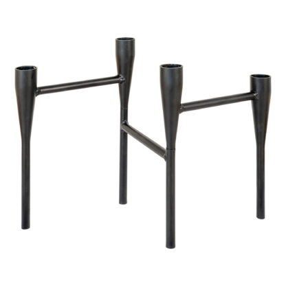 Kerzenhalter - Kerzenhalter, Metall, schwarz, 15x28x21 cm – Bild 2