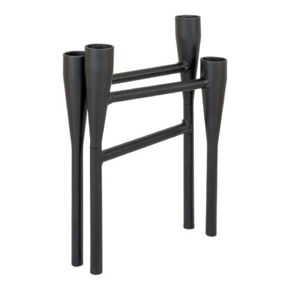 Kerzenhalter - Kerzenhalter, Metall, schwarz, 15x28x21 cm – Bild 3