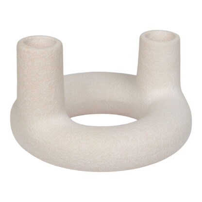 Kerzenhalter - Kerzenhalter, Keramik, beige, ø13x8,5 cm – Bild 5