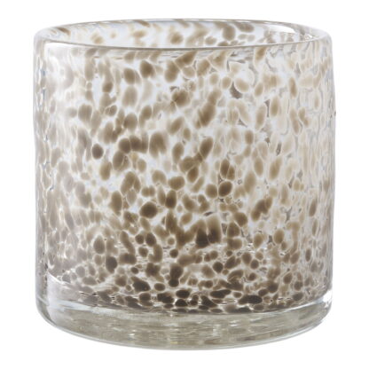 Kerzenhalter - Kerzenhalter, Glas, braun ø12x12 cm