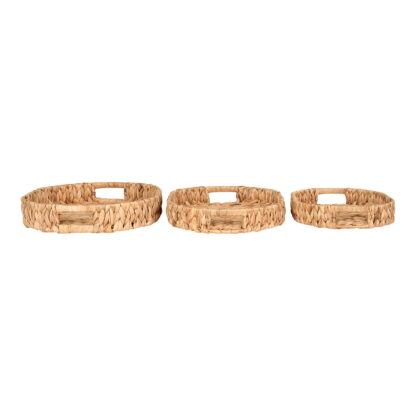 Estoril Tabletts - Tabletts, Wasserhyazinthe, natur, 3er-Set – Bild 2