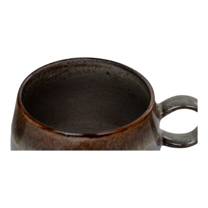 Selma Mug - Tasse, Keramik, grau/braun ø10x7,5 cm, 4er-Set – Bild 3