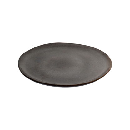 Selma Lunch Plate - Lunchteller, Keramik, grau/braun ø21 cm, 4er-Set