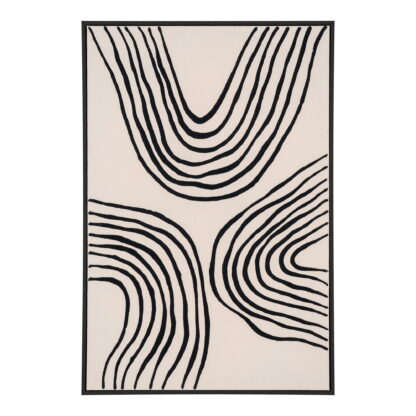 Lipari-Leinwanddruck – Leinwanddruck, Leinwand, schwarz/beige, Nr. 2 60 x 90 cm