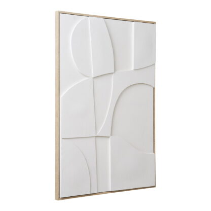 Madeline Relief-Wanddekoration – Relief-Wanddekoration, Leinwand, weiß, Nr. 2 60 x 90 cm – Bild 2
