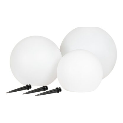 Lifton LED-Lampe – Lampe, wiederaufladbar mit integriertem Solarpanel, weiß, 3er-Set – Bild 2