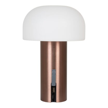 Soham LED-Lampe - Lampe, weiß/kupfer, wiederaufladbar, – Bild 4