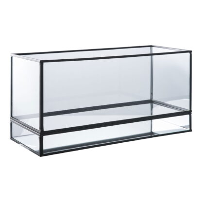 Hurricane Kerzenhalter - Hurricane Kerzenhalter, Metall/Glas, schwarz 30x12x15 cm – Bild 2