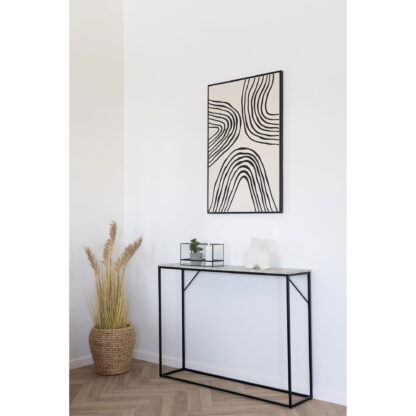 Hurricane Kerzenhalter - Hurricane Kerzenhalter, Metall/Glas, schwarz 30x12x15 cm – Bild 3