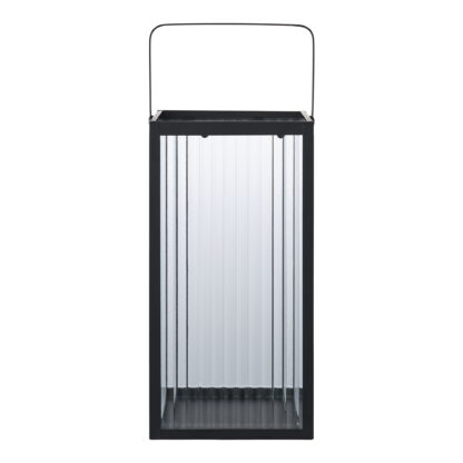 Almonte Lantern - Laterne, Metall/Glas, schwarz